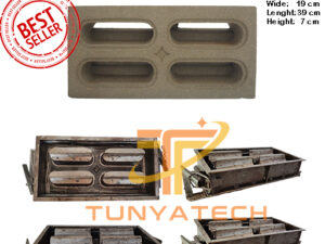 TUNYATECH แม่พิมพ์อิฐช่องลมตำมือ ลายกันสาดมน